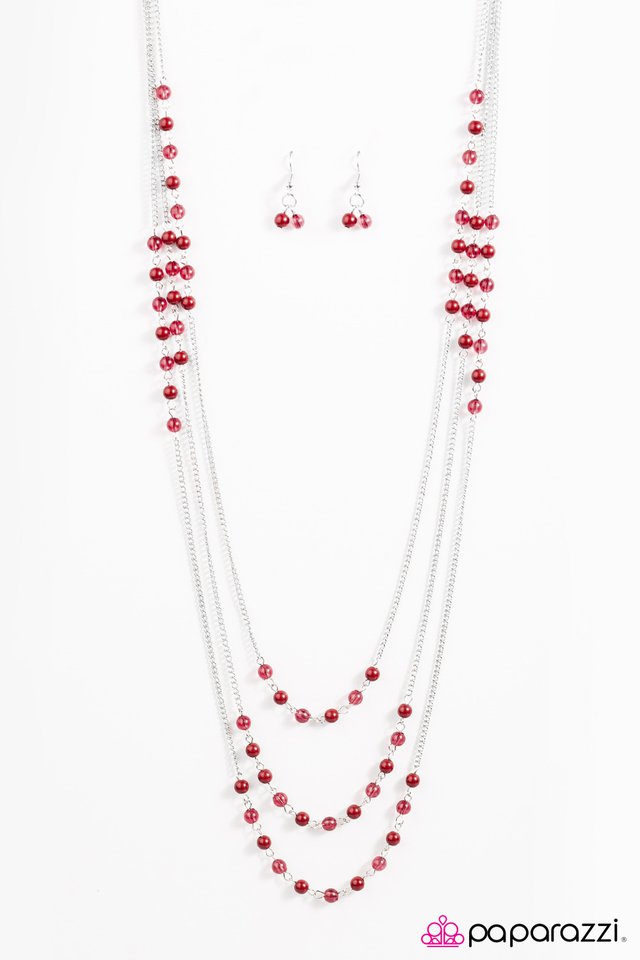 Paparazzi ~ Color My World - Red Necklace
