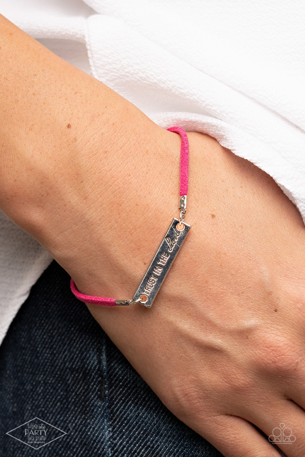 Paparazzi ~ Have Faith - Pink Bracelet