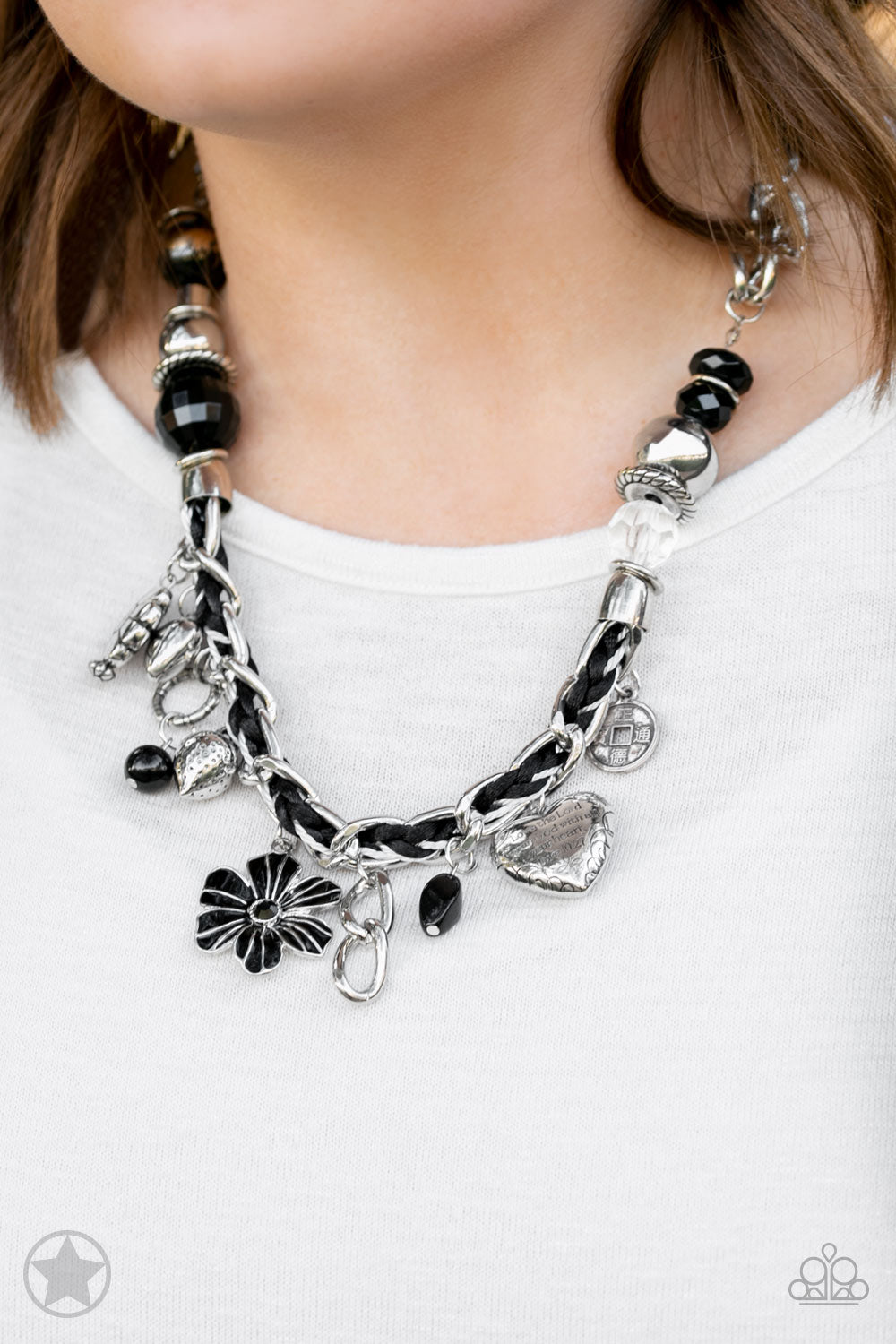 Paparazzi ~ Charmed, I Am Sure - Black Necklace