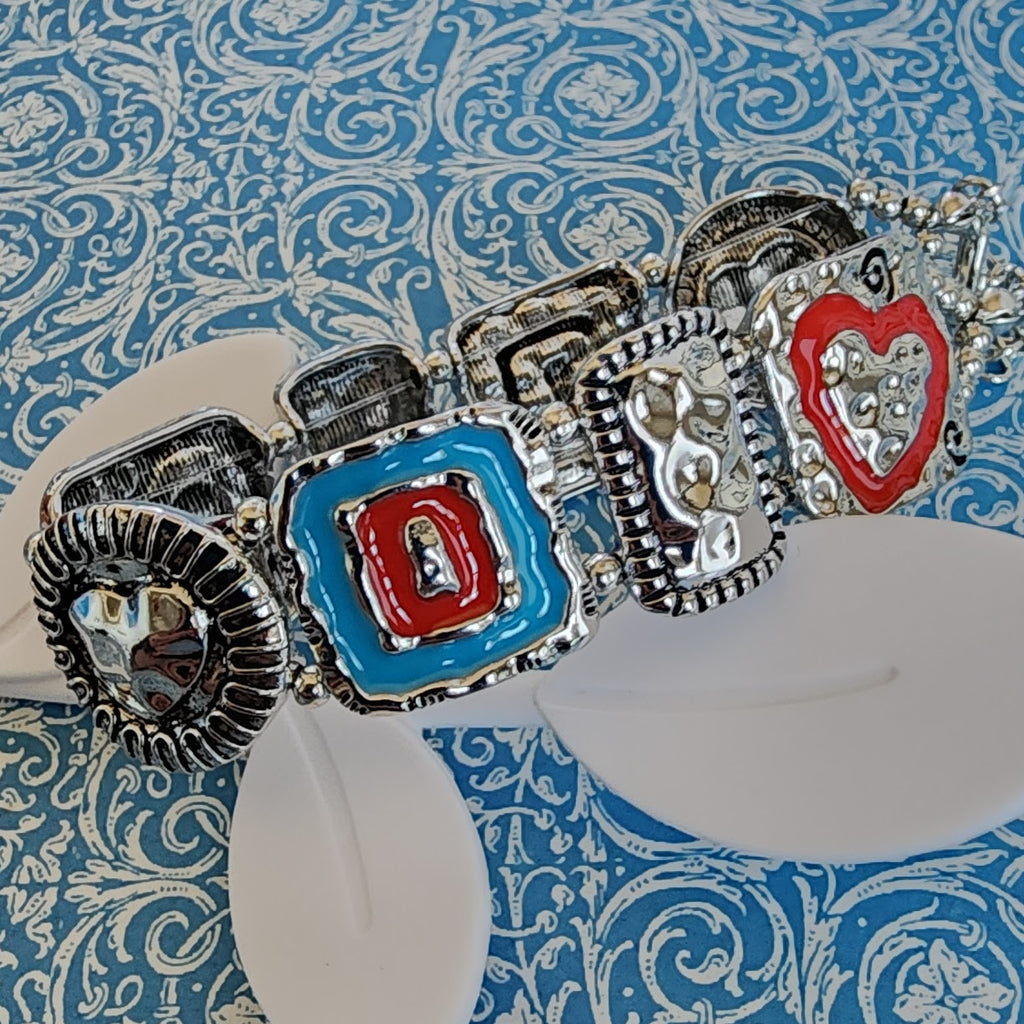 Paparazzi ~ Hammered History - Red Bracelet