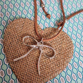 Paparazzi ~ Bolo Bow - Brown Necklace