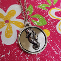 Paparazzi ~ Seahorse Solo - Silver Necklace