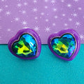 Paparazzi ~ Heartfelt Haute - Purple Post Earrings
