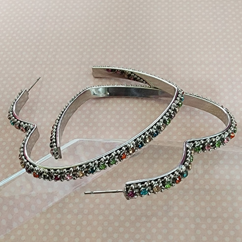 Paparazzi ~ Halftime Hearts - Multi Earrings