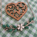 Paparazzi ~ Leafy Layover - White Necklace