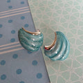 Paparazzi ~ Whimsical Waves - Blue Post Earrings