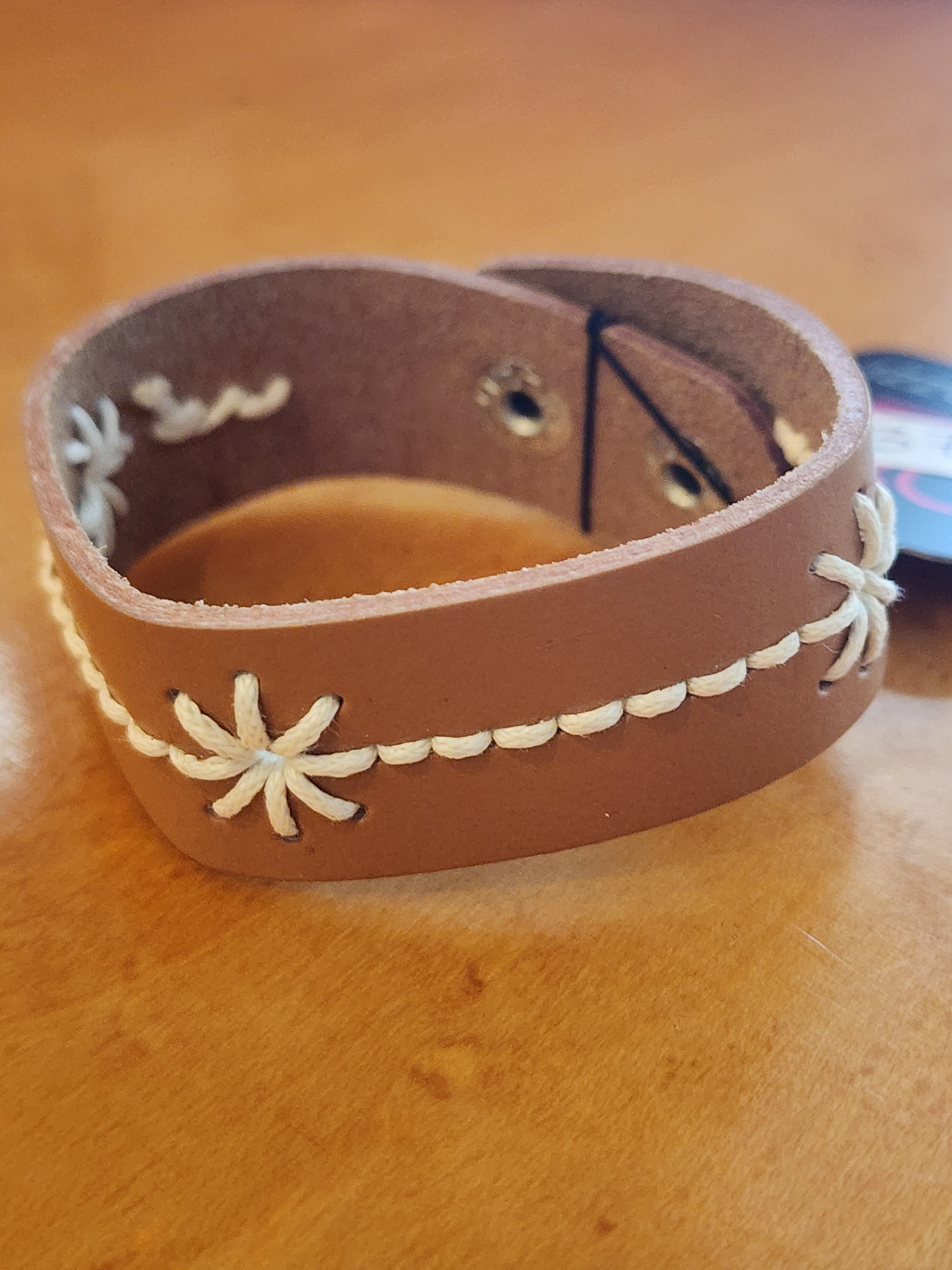 Paparazzi ~ Cross-Stitched Gardens - White Bracelet