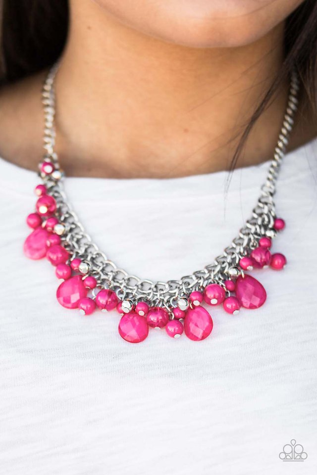 Paparazzi ~ Flirty Flamenco - Pink Necklace