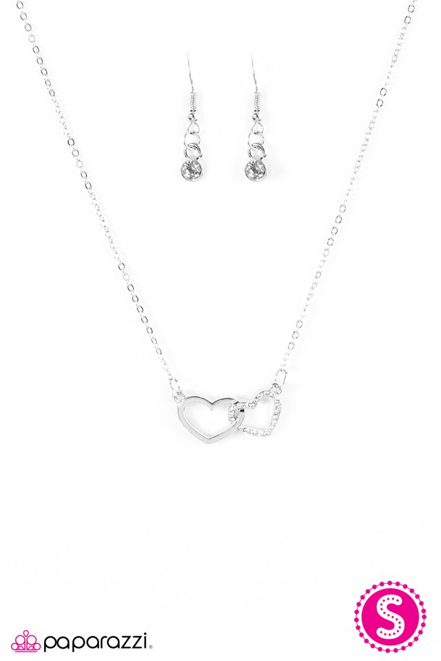 Paparazzi ~ Love Alert - White Necklace