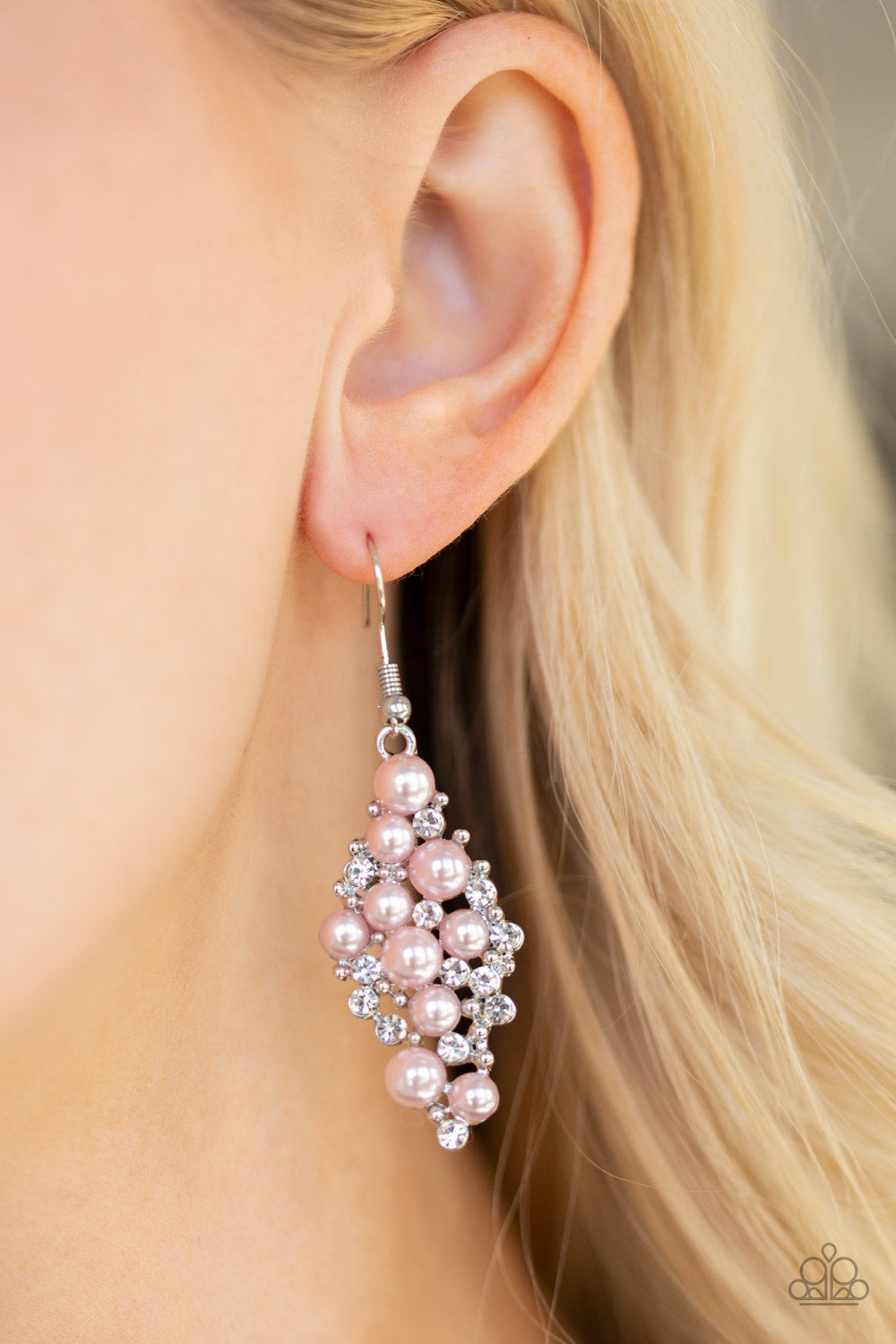 Paparazzi ~ Famous Fashion - Pink Earrings