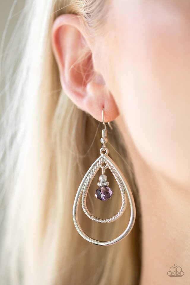 Paparazzi ~ REIGN On My Parade - Purple Earrings
