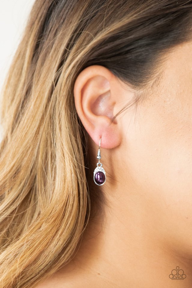 Paparazzi ~ How Fancy - Purple Earrings