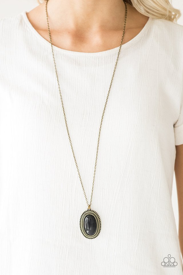 Paparazzi ~ Practical Prairie - Brass Necklace