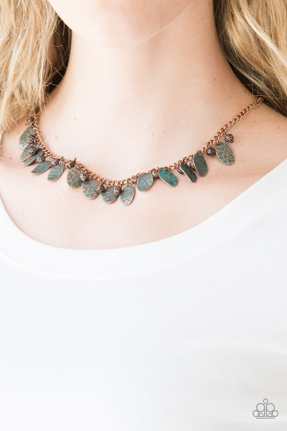 Paparazzi ~ Vintage Gardens - Copper Necklace