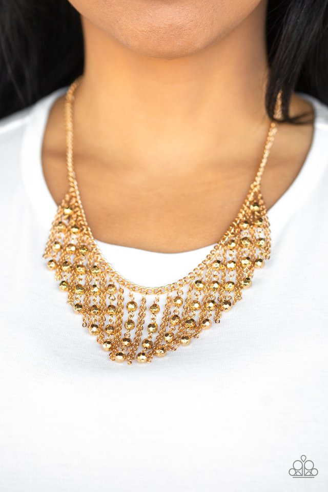 Paparazzi ~ Rebel Remix - Gold Necklace