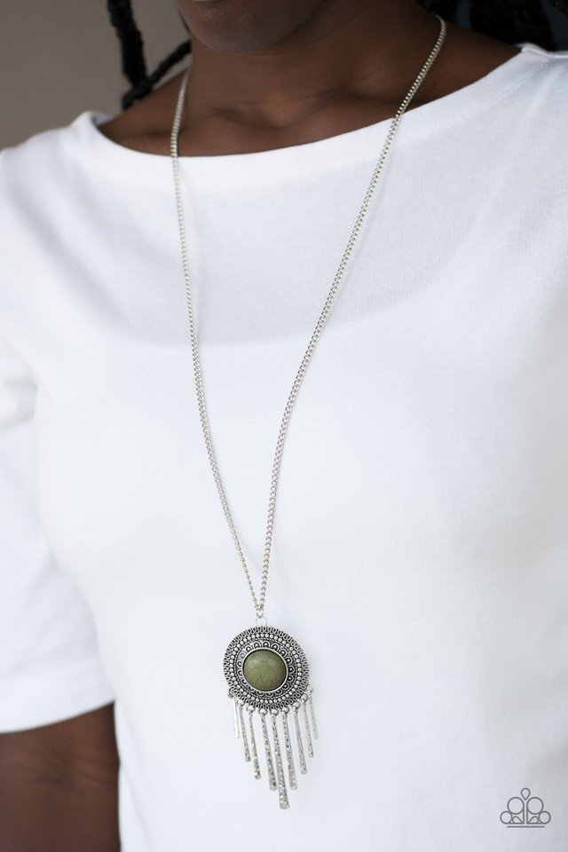 Paparazzi ~ Bon VOYAGER - Green Necklace