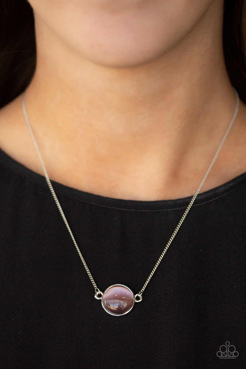 Paparazzi ~ Rose-Colored Glasses - Purple Necklace