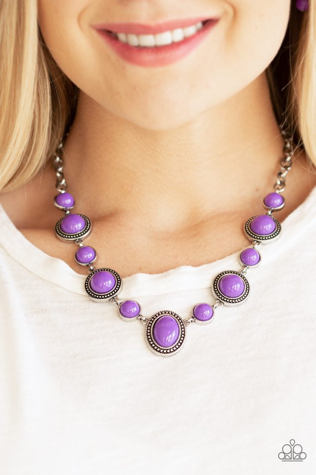 Paparazzi ~ Voyager Vibes - Purple Necklace