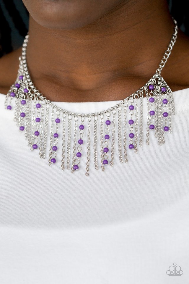 Paparazzi ~ Harlem Hideaway - Purple Necklace