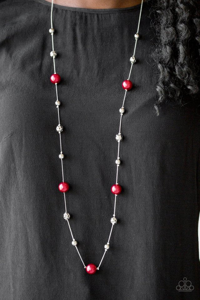 Paparazzi ~ Eloquently Eloquent - Red Necklace