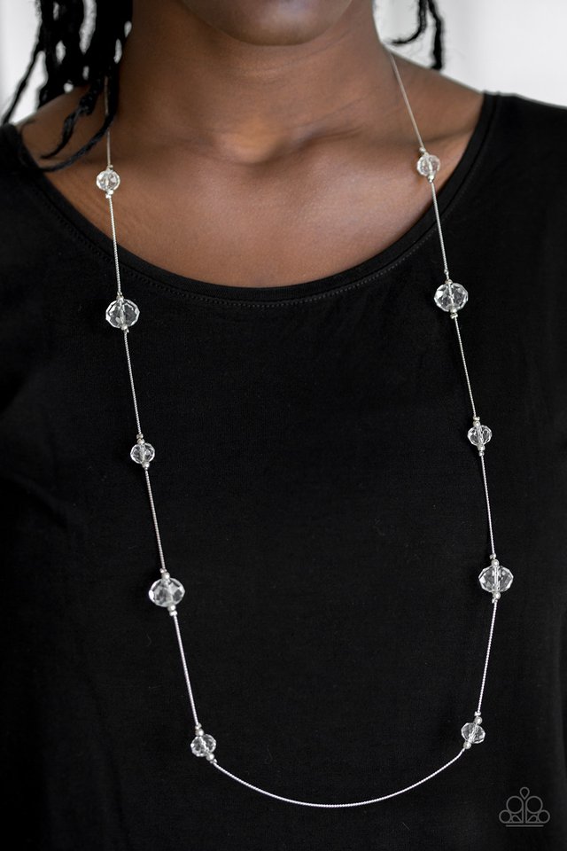 Paparazzi ~ Champagne On The Rocks - White Necklace
