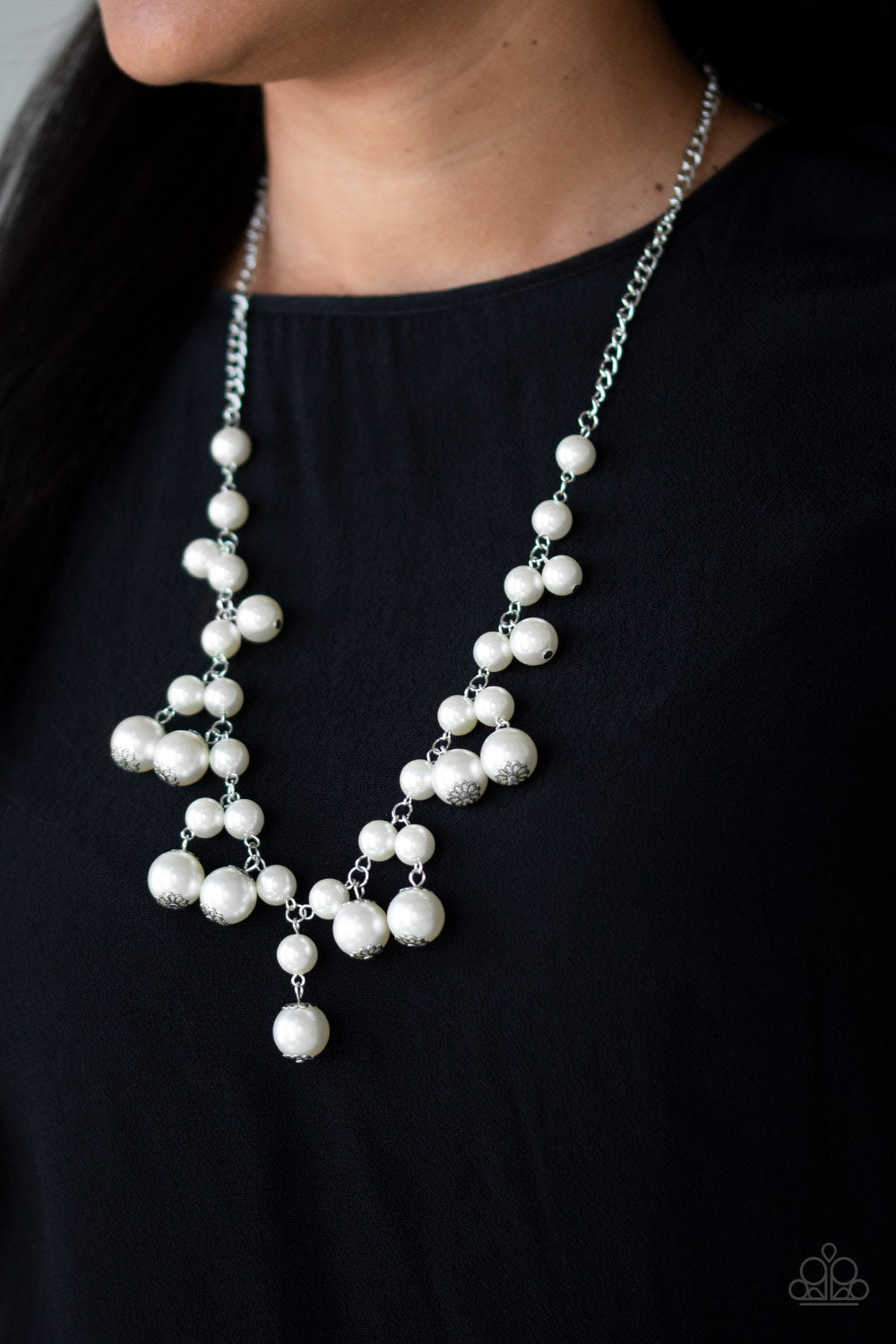 Paparazzi ~ Soon To Be Mrs. - White Necklace