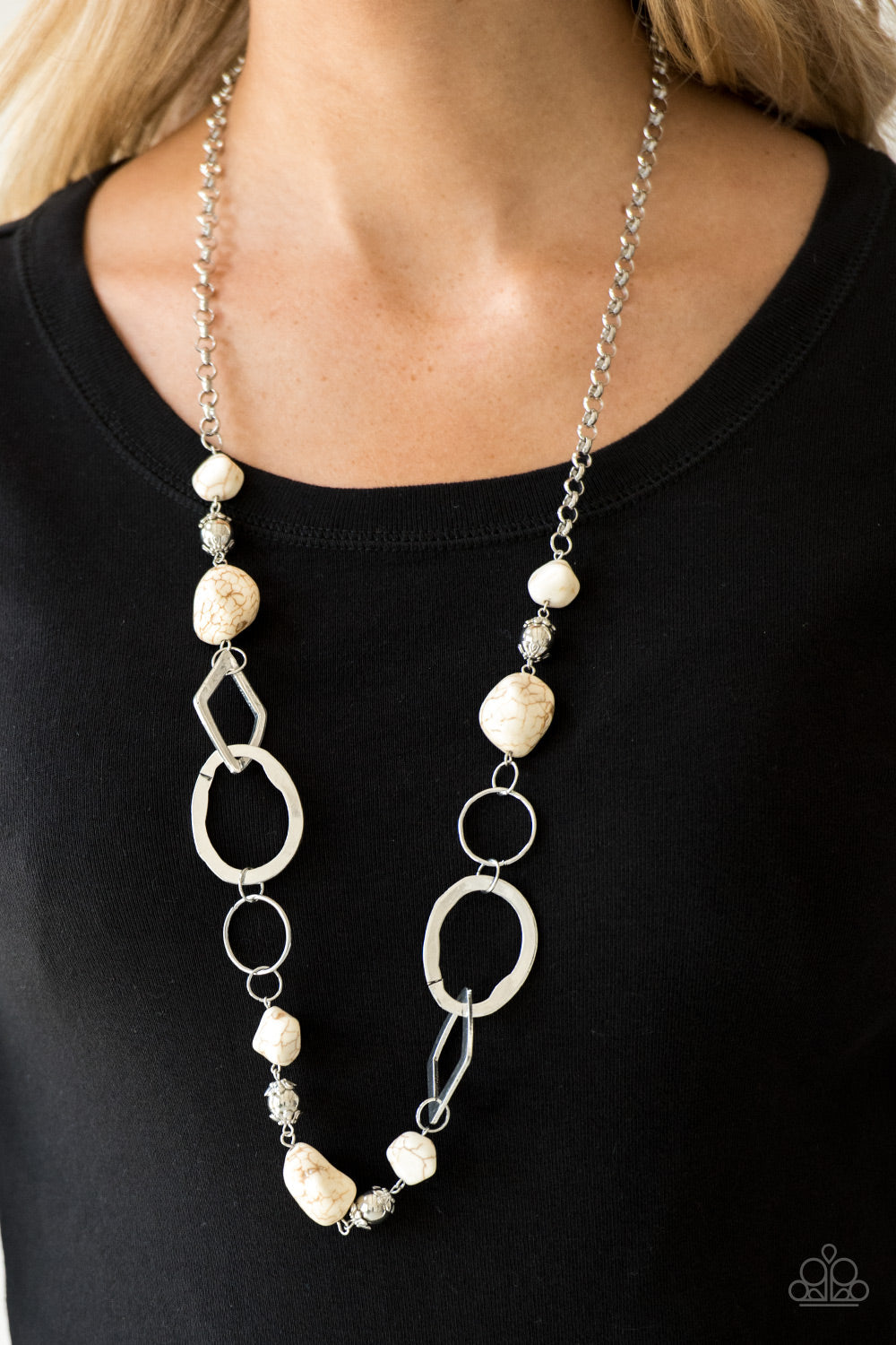 Paparazzi ~ Thats TERRA-ific! - White Necklace