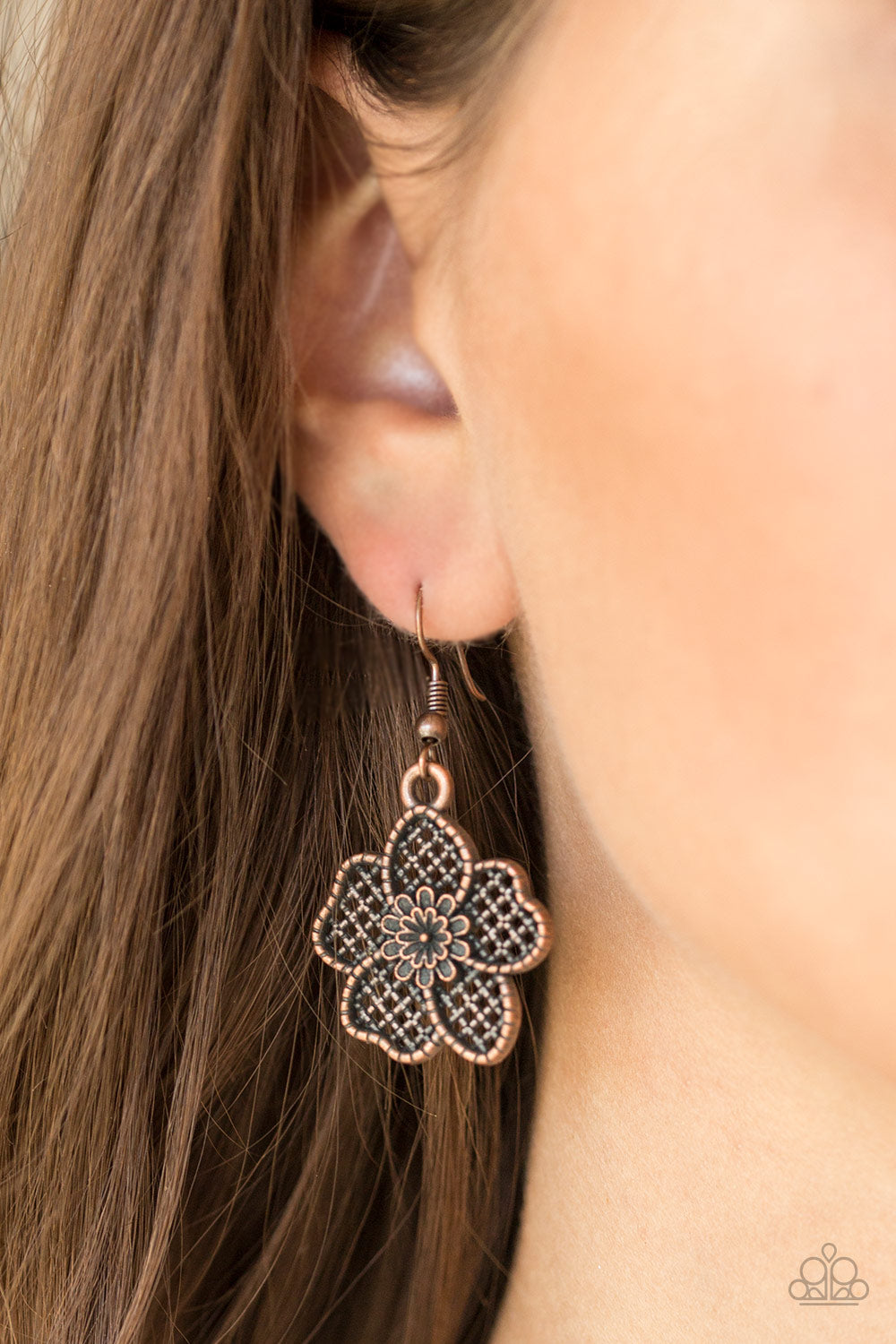 Paparazzi ~ Petunia Paradise - Copper Necklace
