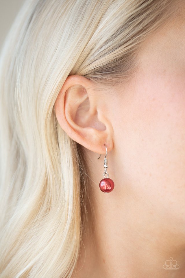 Paparazzi ~ Fiercely Fancy - Red Necklace