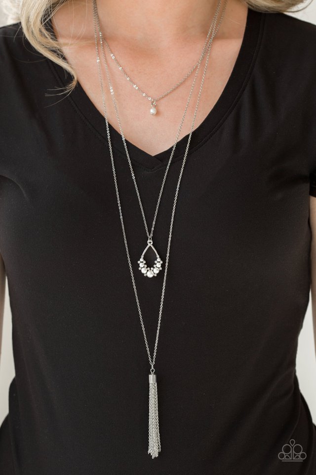 Paparazzi ~ Be Fancy - White Necklace