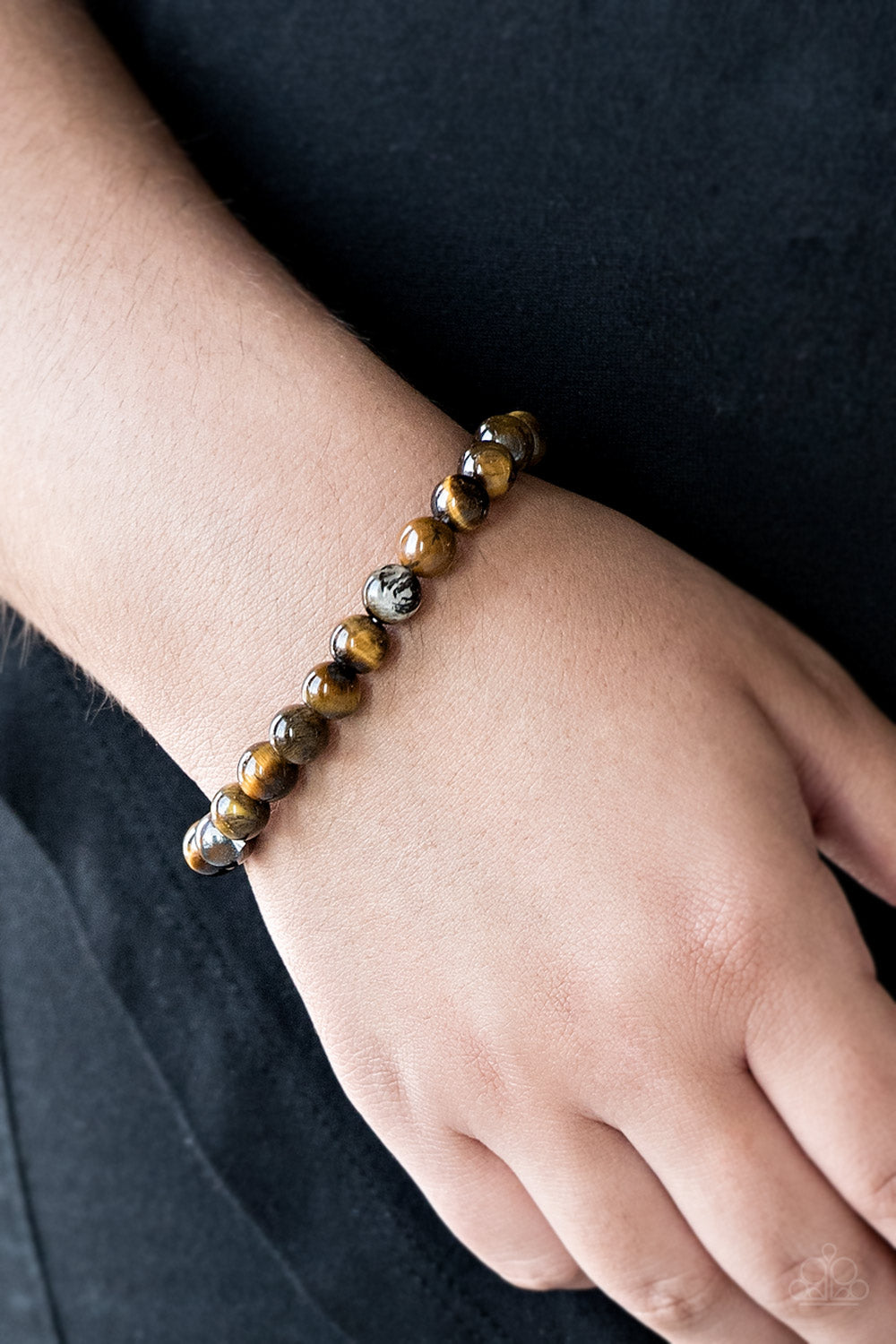 Paparazzi ~ Centered - Brown Bracelet