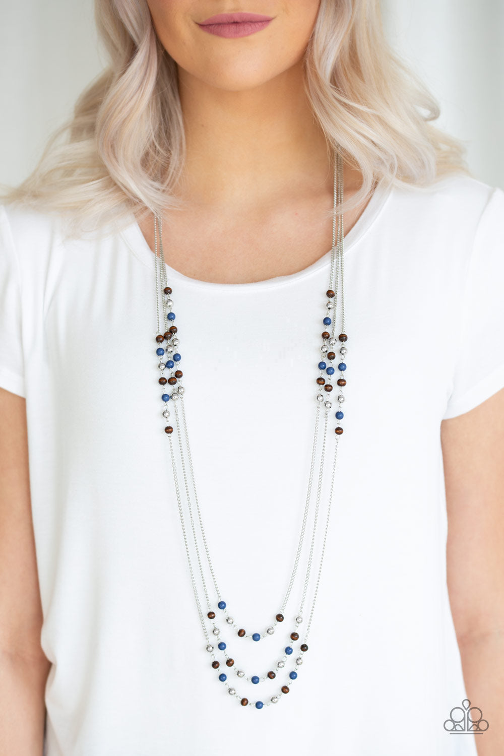 Paparazzi ~ Seasonal Sensation - Blue Necklace