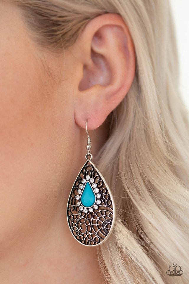Paparazzi ~ Modern Monte Carlo - Blue Earrings
