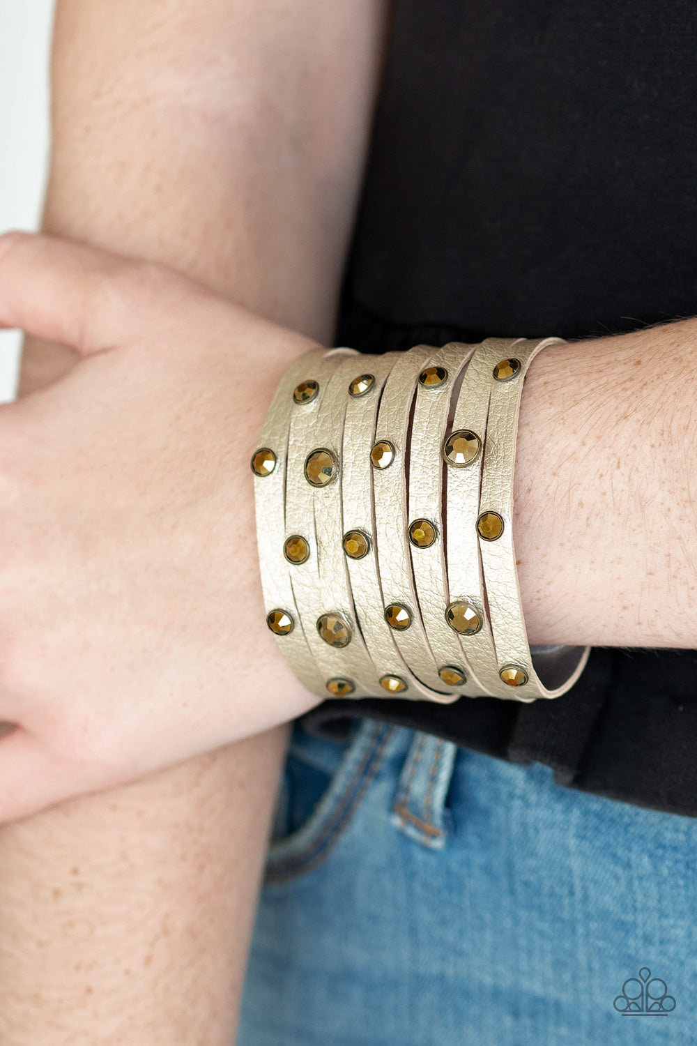 Paparazzi ~ Go-Getter Glamorous - Brass Bracelet