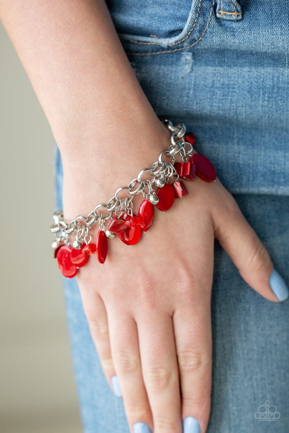 Paparazzi ~ Seashore Sailing - Red Bracelet