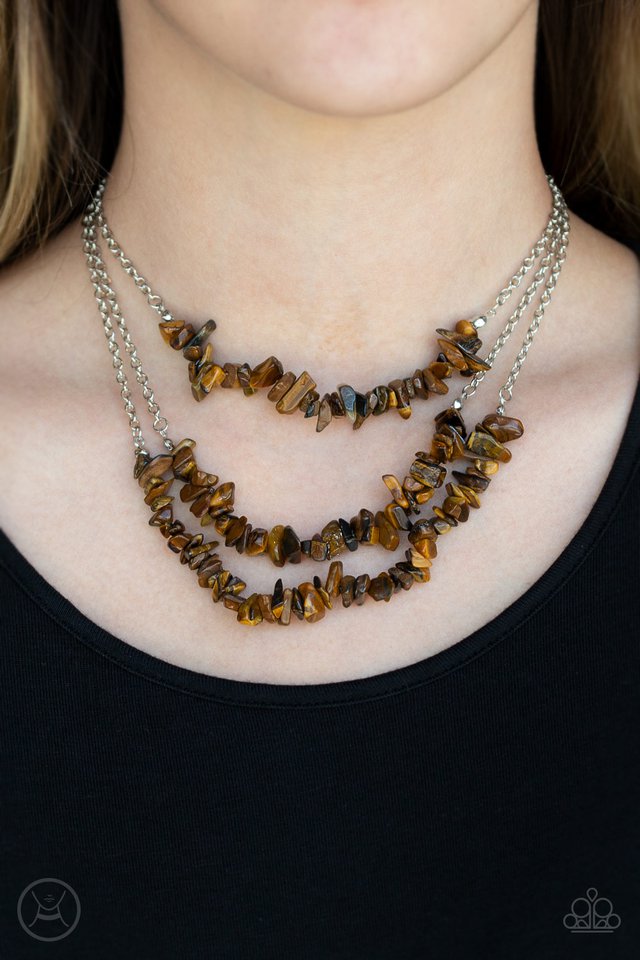 Paparazzi ~ Eco Goddess - Brown Necklace