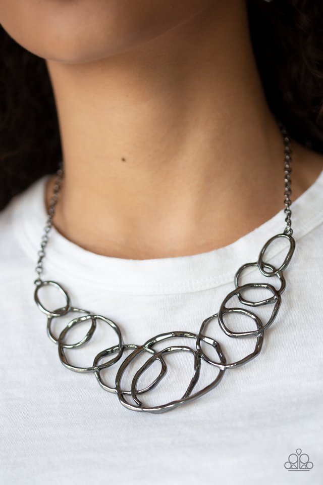 Paparazzi ~ All Around Radiance - Black Necklace
