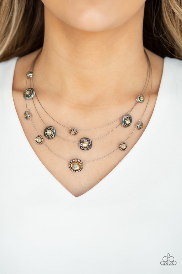 Paparazzi ~ SHEER Thing! - Brown Necklace