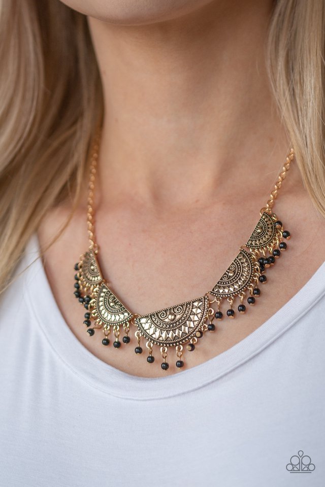 Paparazzi ~ Boho Baby - Gold Necklace