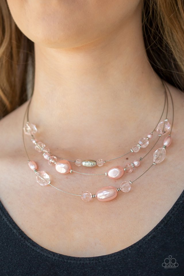 Paparazzi ~ Pacific Pageantry - Pink Necklace