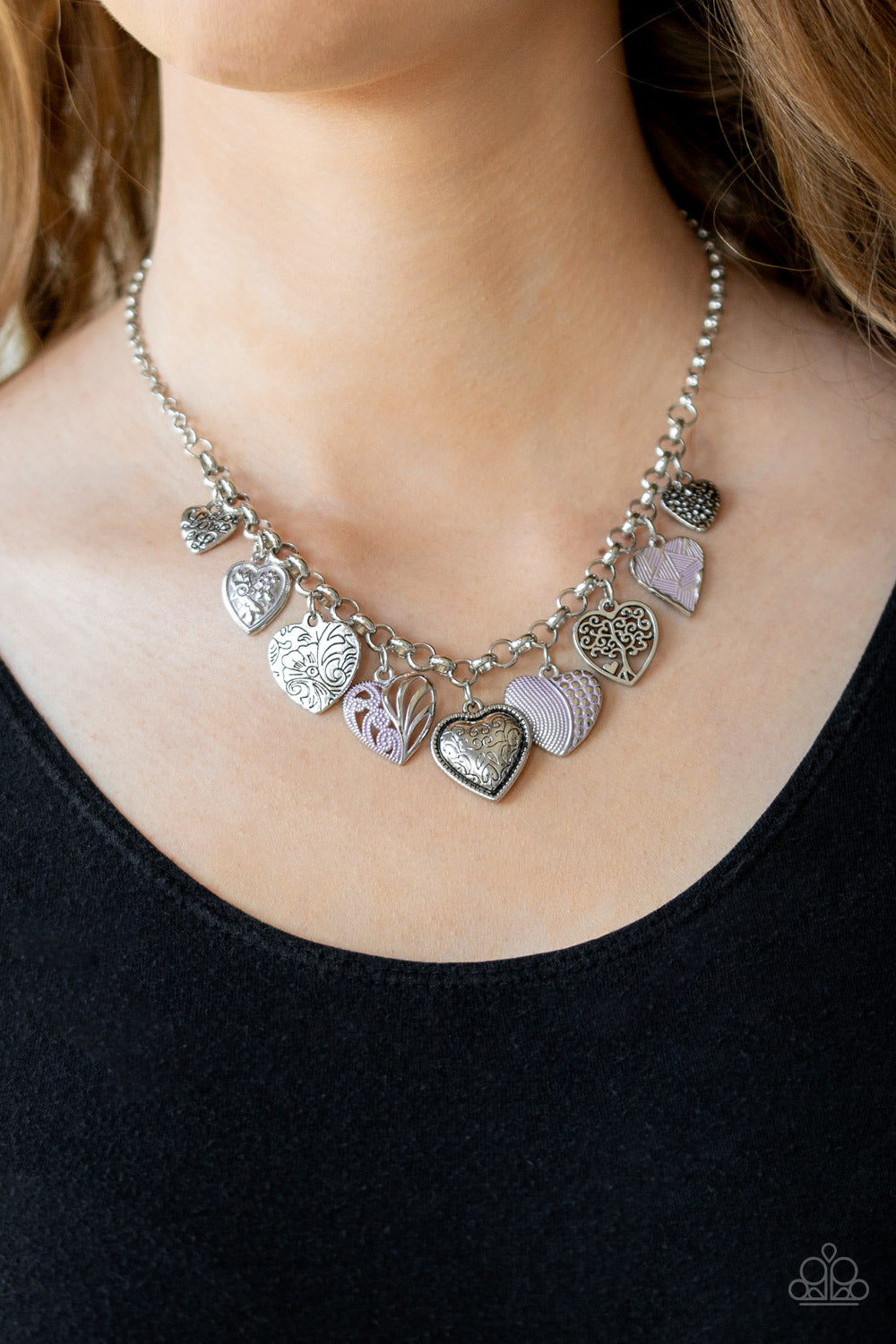 Paparazzi ~ Grow Love - Purple Necklace