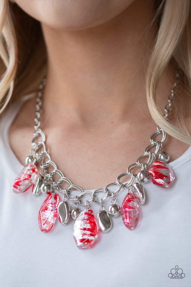 Paparazzi ~ Chroma Drama - Red Necklace