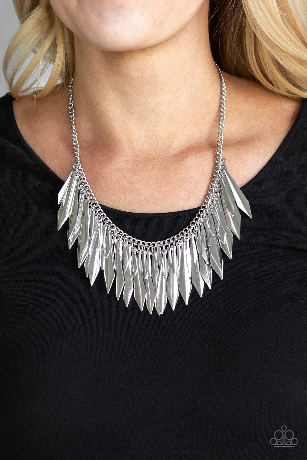 Paparazzi ~ The Thrill-Seeker - Silver Necklace