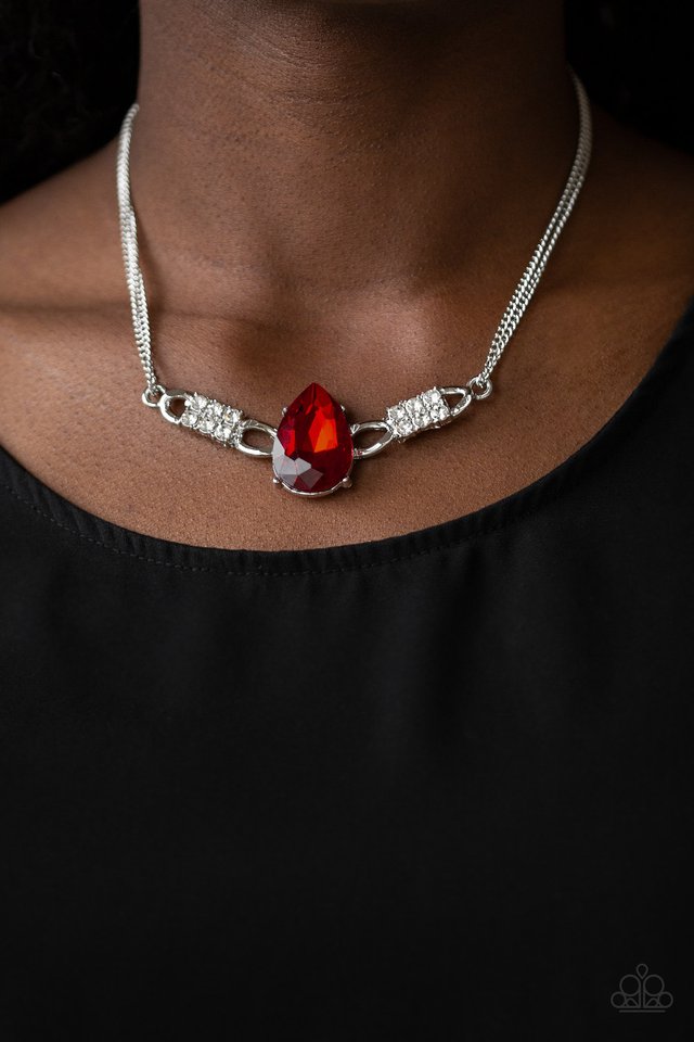 Paparazzi ~ Way To Make An Entrance - Red Necklace