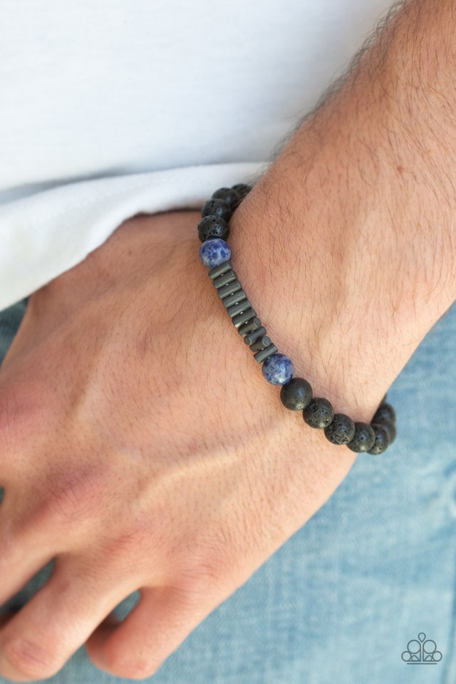 Paparazzi ~ Courage - Blue Bracelet