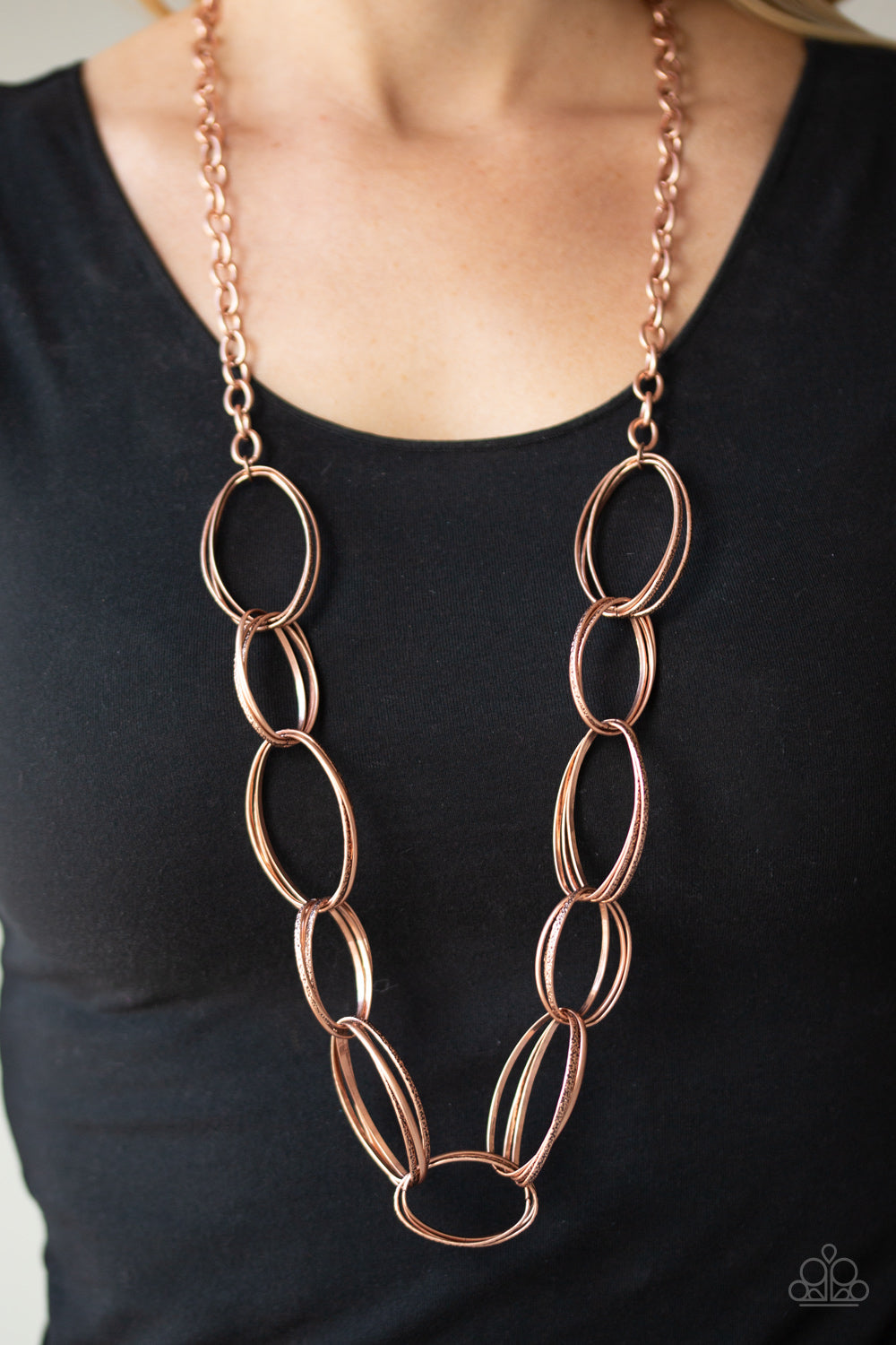Paparazzi ~ Ring Bling - Copper Necklace