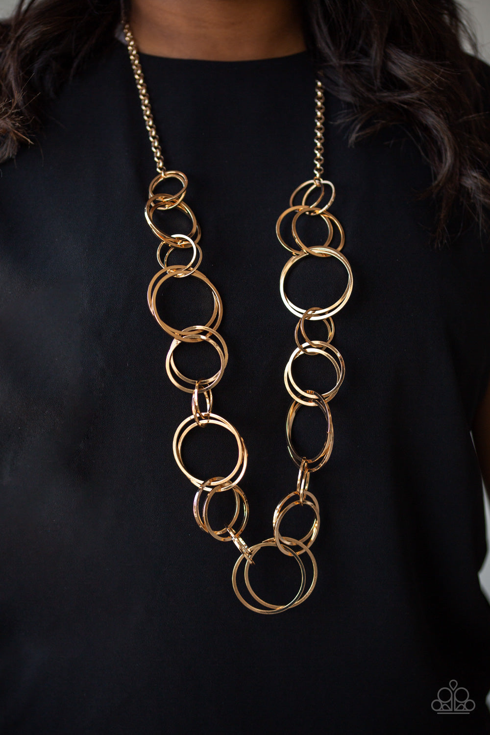 Paparazzi ~ Natural-Born RINGLEADER - Gold Necklace