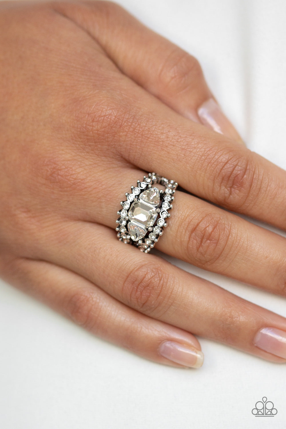 Paparazzi ~ Packin Heat - White Ring