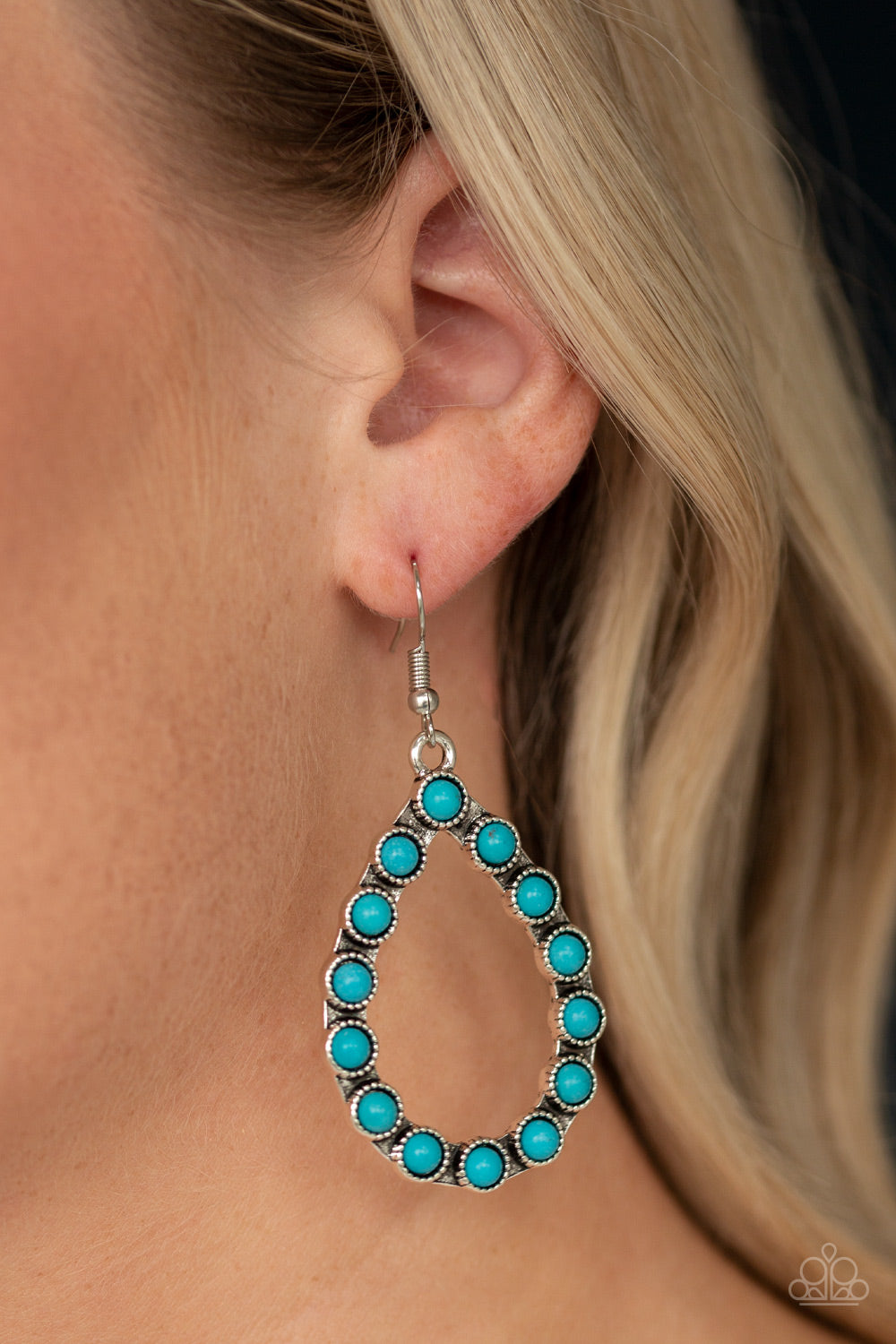 Paparazzi ~ Sagebrush Sunsets - Blue Earrings