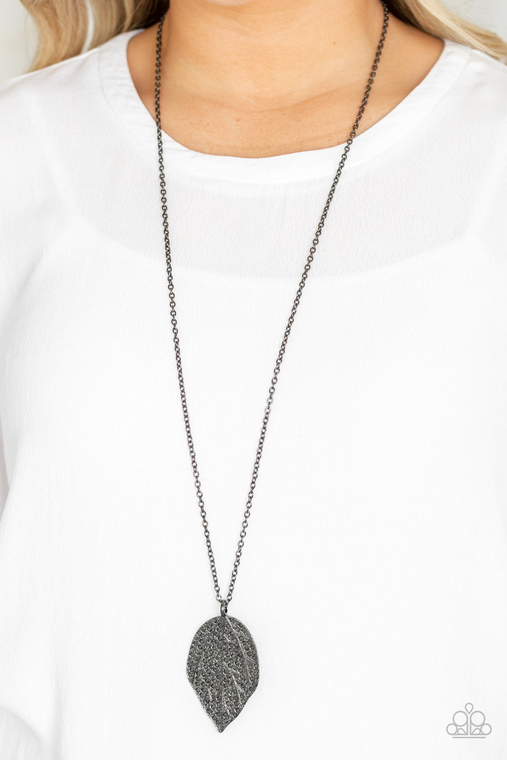 Paparazzi ~ Natural Re-LEAF - Black Necklace